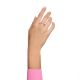 Anel Swarovski Matrix Lapidação redonda Rosa Lacado a ródio 55