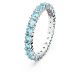 Anel Swarovski Matrix Lapidação redonda Azul Lacado a ródio 55