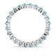 Anel Swarovski Matrix Lapidação redonda Azul Lacado a ródio 55