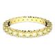 Anel Swarovski Matrix Lapidação redonda Amarelo Lacado a dourado 60