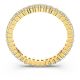 Anel Swarovski Vittore Lapidação redonda Branco Acabamento em dourado 60