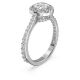 Anel Swarovski cocktail Constella Lapidação redonda Pavé Branco Lacado a ródio 55
