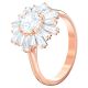 Anel Swarovski Sunshine Combinação de lapidações Sol Branco Lacado a rosa dourado 52