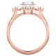 Anel Swarovski Sunshine Combinação de lapidações Sol Branco Lacado a rosa dourado 52