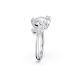 Anel Swarovski Cocktail Millenia Corte Trilliant Branco Banhado a Ródio 58