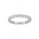Anel swarovski Vittore XL Lapidação redonda Branco Lacado a ródio 55