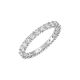 Anel swarovski Vittore XL Lapidação redonda Branco Lacado a ródio 55