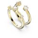 Anel Swarovski Constella Conjunto (2) Lapidação redonda Branco Lacado a dourado 55