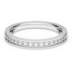Anel Swarovski Rare Branco Lacado a ródio 58