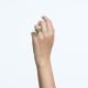 Anel Swarovski Millenia Lapidação octogonal Verde Lacado a dourado 52
