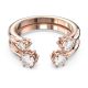 Anel Swarovski Constella Conjunto (2) Lapidação redonda Branco Lacado a rosa dourado 52