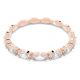 Anel Swarovski Vittore Lapidação Marquesa Branco Lacado a rosa dourado 60