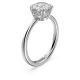 Anel Swarovski cocktail Constella Lapidação redonda Branco Lacado a ródio 52