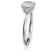 Anel Swarovski cocktail Constella Lapidação redonda Branco Lacado a ródio 52