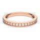 Anel Swarovski Rare Branco Lacado a rosa dourado 52