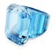 Anel Swarovski cocktail Lucent Lapidação octogonal Azul 52