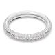 Anel Swarovski Stone Branco Lacado a ródio 52