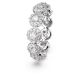 Anel Swarovski Constella Lapidação redonda Pavé Branco Lacado a ródio 60