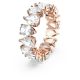 Anel Swarovski Vittore Lapidação gota Branco Lacado a rosa dourado 60
