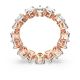 Anel Swarovski Vittore Lapidação gota Branco Lacado a rosa dourado 60