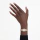 Relógio Swarovski Dextera Chain Fabrico suíço Bracelete em cristal Dourado Acabamento em dourado
