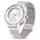 Relógio Swarovski Nova Chrono Fabrico suíço Pulseira de metal Prateado Aço inoxidável