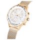 Relógio Swarovski Nova Chrono Fabrico suíço Pulseira de metal Dourado Acabamento em champanhe dourado