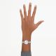 Relógio Swarovski Matrix Bangle Fabrico suíço Bracelete em cristal Prateado Aço inoxidável
