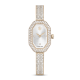 Relógio Swarovski Dextera Bangle Fabrico suíço Pulseira de metal Dourado Acabamento em champanhe dourado