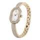 Relógio Swarovski Dextera Bangle Fabrico suíço Pulseira de metal Dourado Acabamento em champanhe dourado
