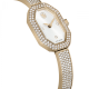 Relógio Swarovski Dextera Bangle Fabrico suíço Pulseira de metal Dourado Acabamento em champanhe dourado