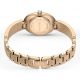 Relógio Swarovski Crystal Rock Oval Fabrico suíço Pulseira de metal Cinzento Acabamento em rosa dourado