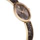 Relógio Swarovski Crystal Rock Oval Fabrico suíço Pulseira de metal Cinzento Acabamento em rosa dourado