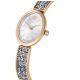 Relógio Swarovski Crystal Rock Oval Fabrico suíço Pulseira de metal Tom Dourado rosa Acabamento em rosa dourado