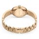 Relógio Swarovski Crystal Rock Oval Fabrico suíço Pulseira de metal Azul Acabamento em rosa dourado
