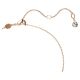 Conjunto Swarovski Hyperbola Infinity Branco Lacado a rosa dourado