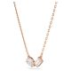 Conjunto Swarovski Mesmera Combinação de lapidações Branco Lacado a rosa dourado