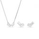 Conjunto Swarovski Mesmera Combinação de lapidações Branco Lacado a ródio