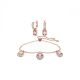 Conjunto Swarovski Stilla Combinação de lapidações Multicor Lacado a rosa dourado