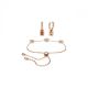 Conjunto Swarovski Stilla Combinação de lapidações Multicor Lacado a rosa dourado