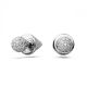 Brincos Swarovski Luna stud Lua Branco Revestido a Ródio