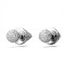 Brincos Swarovski Luna stud Lua Branco Revestido a Ródio