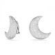 Brincos Swarovski Luna clip Lua Branco Revestido a Ródio