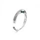 Bracelete Swarovski Hyperbola Zircónia neutra em carbono Verde Revestido a Ródio L