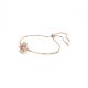 Pulseira Swarovski Idyllia Trevo Branco Revestido a tom de Dourado rosa