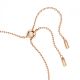 Pulseira Swarovski Idyllia Trevo Branco Revestido a tom de Dourado rosa