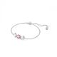 Pulseira Swarovski Mesmera Cortes mistos Rosa Revestido a Ródio
