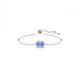 Pulseira Swarovski Constella Corte oval Azul Revestido a Ródio