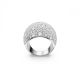 Anel Swarovski Luna cocktail Lua Branco Revestido a Ródio 50