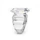 Anel Swarovski Lucent cocktail Corte octogonal Branco 55